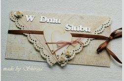 Kopertówka z okazji ślubu 'dwa serca w brązach' REZERWACJA dla p. Kseni