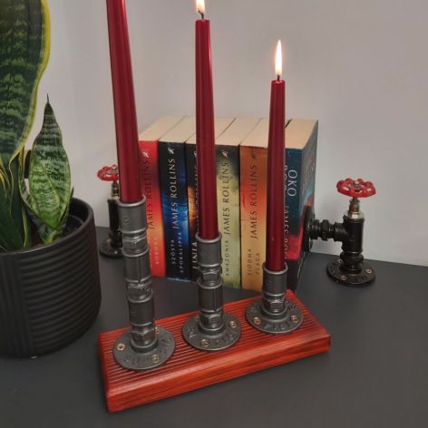 Świecznik Loftowy 3-ramienny F003_1-W2 Loft