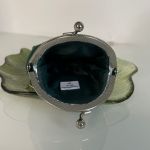 Portmonetka zielona Pełnik, haftowana ręcznie - 