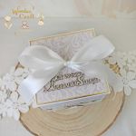 Exploding box komunijny kartka "WhiteRoses2" - 