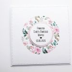 Kartka na Chrzest ręcznie robiona delikatna  - Kartka recznie robiona na Chrzest