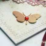 Kopertówka z okazji ślubu-  ' rubinowe motyle - 