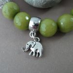 Zielono-oliwkowa ze słonikiem. - 