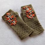 Mitenki z gałązką - 