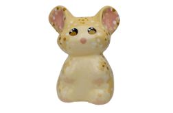 Figurka Chomik Miniaturka Chomiczek Kremowy