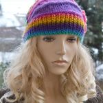 Kolorowa zima czapka poppy - rainbow