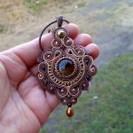 Naszyjnik-wisior Tygrysie Oko - 