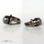 Ksieżycowe oko - srebrny pierścionek