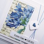 Minimalistyczna kartka ślubna z życzeniami  - Ślubna kartka handmade z personalizacją