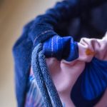 Plecak worek z weluru w figi – duży plecak damski handmade - 