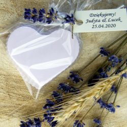 Mydło prezenty lawendowe upominki serca