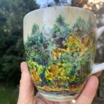 Porcelanowy kubek ręcznie malowany Przełom Dunajca - Kubek Przełom Dunajca
