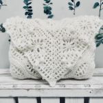 Chusta ślubna handmade ręcznie robiona miękka elegancka biała - ozdobna chusta na ślub