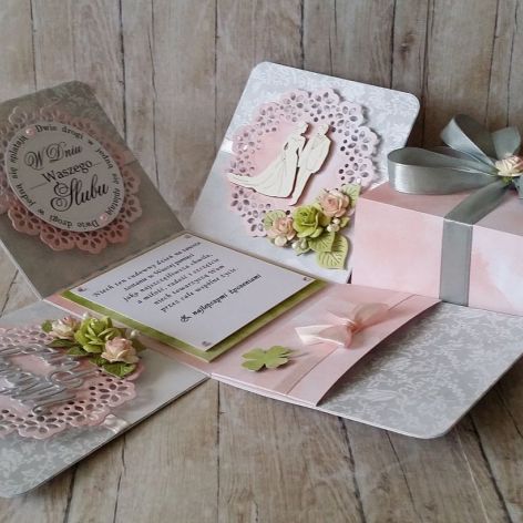 Pudełko niespodzianka z okazji ślubu