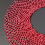 Naszyjnik Krywulka Czerwona Szeroka - 