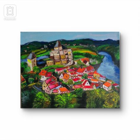 Francja Perigord Noir, płótno, 40x50x2 cm