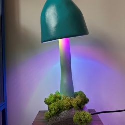 Podświetlany grzybek- lampka "Turkusik" 