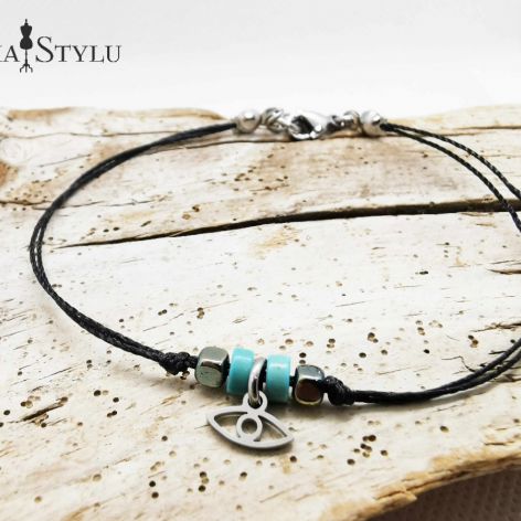 Bransoletka z życzeniem - turkus