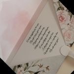 Kartka ślubna kopertówka kopertowa Grace IV - życzenia