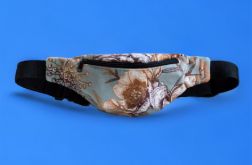 Mała laurowa nerka z weluru w kwiaty I