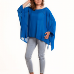 Szyfonowa tuniko-bluzka chaber - 