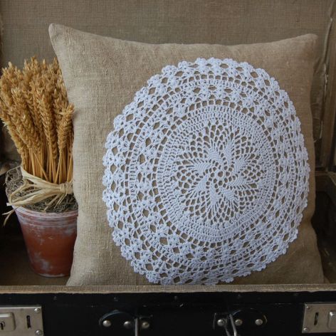 Lniana poszewka "Prowansalski szyk"