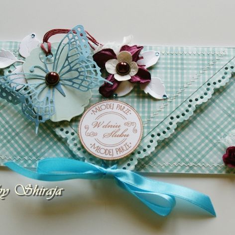 Kopertówka z okazji ślubu- rubinowe lato