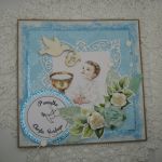 Kartka na chrzest dla chłopca w pudełku 02 - 