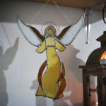 Anioł żółty duży Tiffany - 2