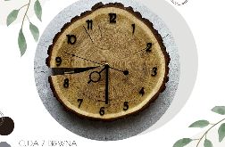 Drewniany zegar - dębowy (PERSONALIZUJ SAM)