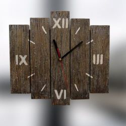 Zegar ścienny drewniany mały c.rzymskie