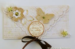 Kopertówka ślubna- beżowa rapsodia