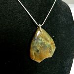 Jaspis oceaniczny z Madagaskaru, wisior w srebrze - 