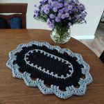 Bieżnik owalny ze sznurka 40cmx60cm - Bieżnik szydełkowy