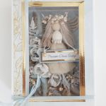 Kartka z aniołkiem makramowym  - Kartka w pudełku