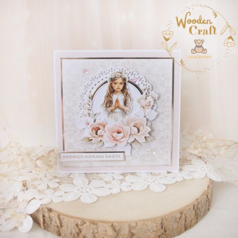 Kartka komunijna "FirstHolyCommunion1" GOTOWA
