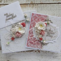 Romantyczna kartka ślubna z pudełkiem 24
