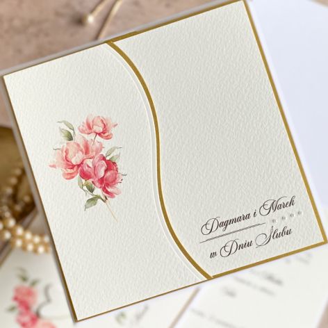 Kartka ślubna z pudełkiem i kopertą, WA 26D