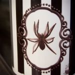 Kubek z pająkiem, retro, victorian gothic - Pająk po obu stronach