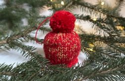 Ozdoba na choinkę, mini-czapeczka