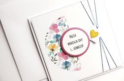 Kartka handmade powrotu do zdrowia wyjątkowa