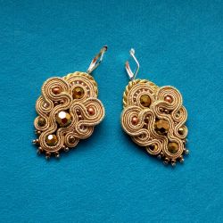 "Złote" Kolczyki sutasz