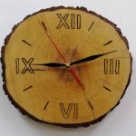 Zegar ścienny drewniany plaster drewna - Zegar plaster 2