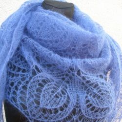 Chusta niebieska mgiełka