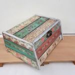 Chlebak z  klapą w stylu vintage - pojemnik na chleb