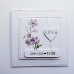 Kartka ślubna w bieli minimalistyczna na ślub - Minimalistyczna kartka ślubna w bieli