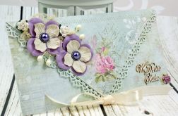 Kopertówka ślubna-delikatność kwiatów