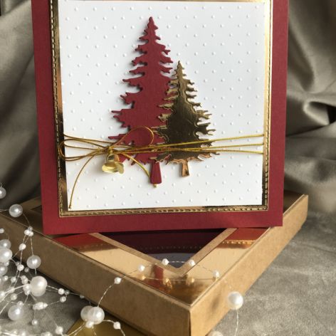 Kartka w pudełku! Voucher! Opakowanie świąteczne! #3