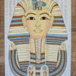 Papirus, Faraon Tutanchamon, 30x40cm, Oryginalny 100%, Starożytny Egipt, Obraz, 09 - 