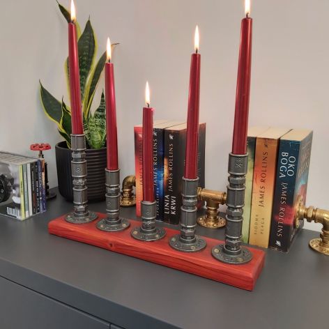 Świecznik Loftowy 5-ramienny F005_2-W3 Loft